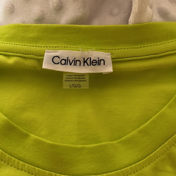NWT! Calvin Klein T-shirt dress. Neon yellow/green ๐คฉ super comfy/soft! - Picture 10 of 14